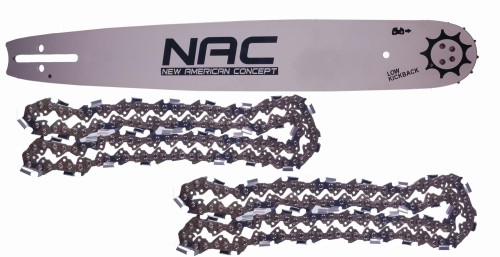 Prowadnica NAC .325 18" + 2x Łańcuch Baribal 72E-8845