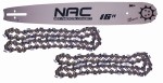 Prowadnica NAC .325 16" + 2x Łańcuch Baribal 66E 