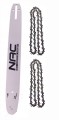 Prowadnica + 2x łańcuh NAC do pilarek elek. 56E-11805