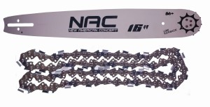 Prowadnica NAC .325 16" + Łańcuch Baribal .325 66E