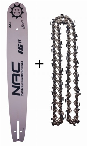 Prowadnica NAC .325 16" +  Łańcuch NAC 66E-11962
