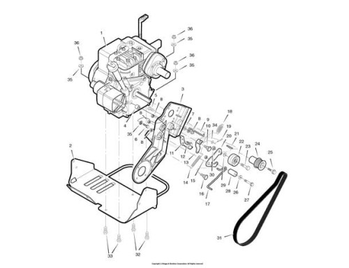 Pas napędu jazdy odśnieżarki MURRAY 37X130-9145
