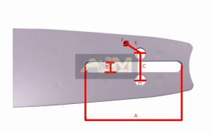 Prowadnica BARIBAL+ łańcuch NAC 325'' 1,5 66E