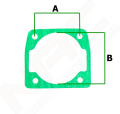 Uszczelka pod cylinder CST61-50AC, CST61-50AOW-8858