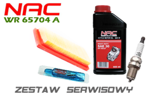Zestaw obsługowy silnika WR65704A
