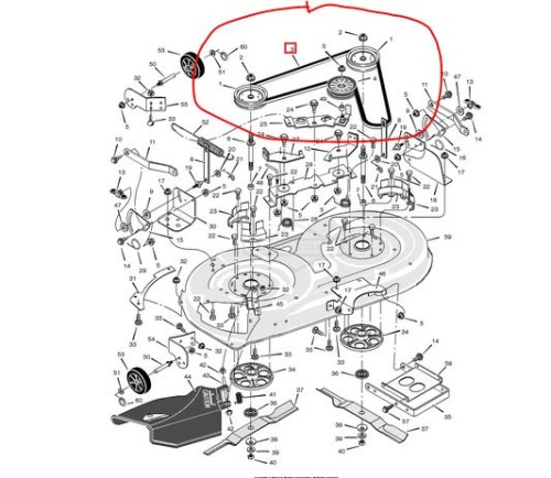 Pasek napędu noży traktorka Murray-9149