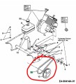 Pas klinowy odśnieżarki snow throwers, 140, E 640 -5242