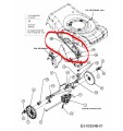 Pasek napędu tylny MTD, 53 cm, 754-04093-9865