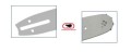 Prowadnica B35-13-38-041 + 2 łańcuchy ES38-91SC13--5758