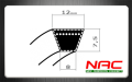 Pasek napędu wirnika 13x875 JZ7807-4956
