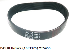 Pasek klinowy rozdrabniacza NAC YT5455 10 PJ 375-5527